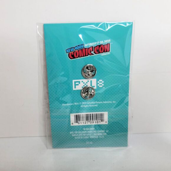 NYCC 2024 Hallmark Ghostbusters SLIMER PXL8 For All Mankind Exclusive Enamel Pin - Picture 2 of 2